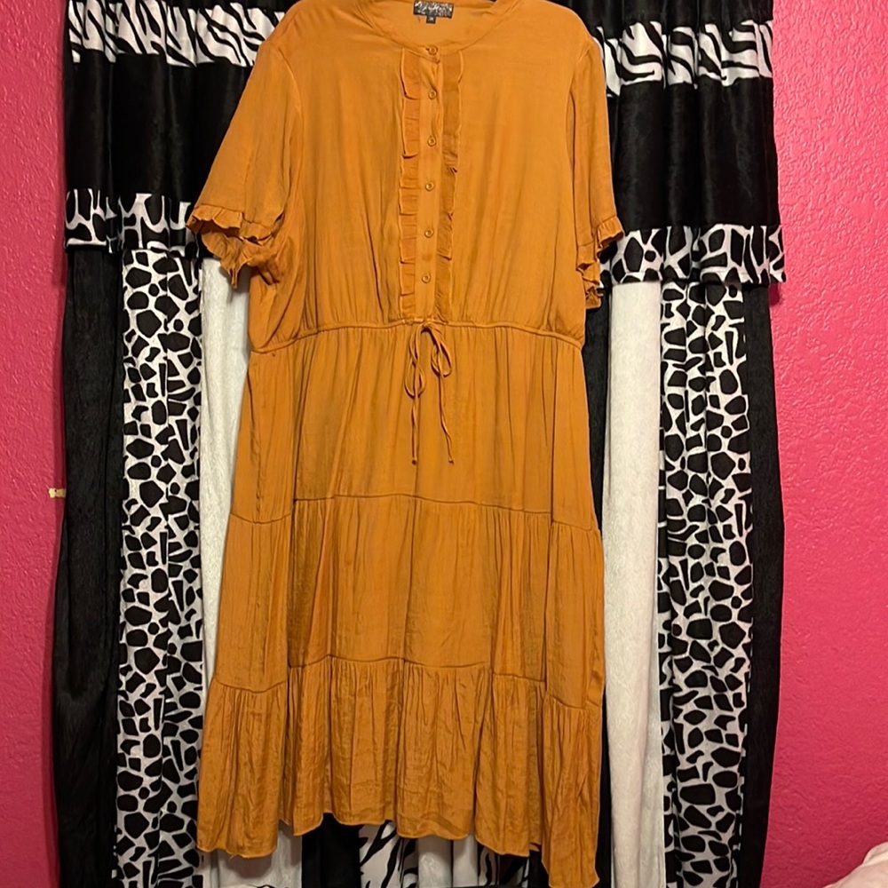 Mustard dress